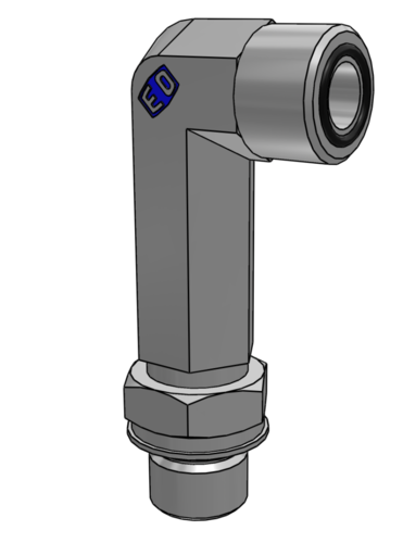 Przyłączka kolankowa 90° wydłużona Ø zew rury 12mm 1/2'' gwint M22×1.5 13/16-16 8M22CC87OMLOS