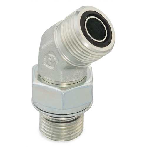 Przyłączka kolankowa 45° Ø zew rury 28mm 1 1/4'' gwint M42×2 1 11/16-12 20M42V87OMLOS