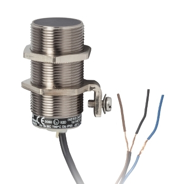 Czujnik indukcyjny M30 PNP NC zasięg 10 mm zasilanie 12 - 24 - 48V DC przewód 2 m XSAV11373EX