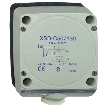Czujnik indukcyjny 80 x 80 x 40 NO zasięg 60 mm XSDC607139