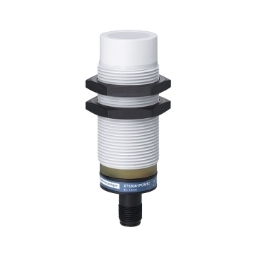 Czujnik pojemnościowy M30 PNP NC + NO zasięg 15 mm zasilanie 12 - 24V DC konektor M12 XT230A1PCM12