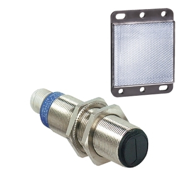 Czujnik fotoelektryczny M18 PNP NO lub NC programowalne zasięg 2 m zasilanie 12 - 24V DC konektor M12 XU9N18PP341D