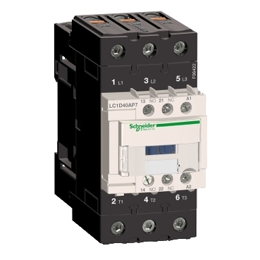 Stycznik 3P 40A 18,5kW 400V 1NO 1NC cewka 230V AC zaciski EverLink LC1D40AP7