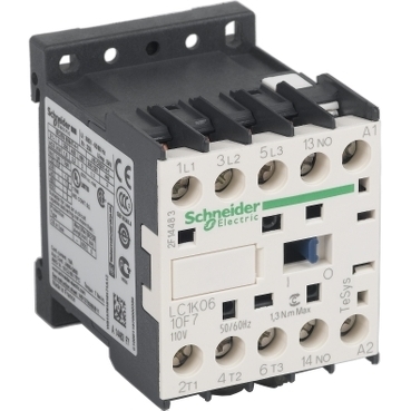 Stycznik 3P 6A 2,2kW 400V 1NO cewka 110V AC LC1K0610F7