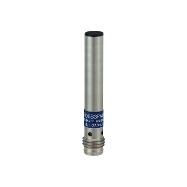 Czujnik indukcyjny fi 6,5 mm NPN NO zasięg Sn 2,5 mm zasilanie 12 - 24V DC konektor M8 XS106B3NAM8
