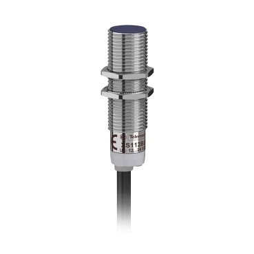 Czujnik indukcyjny M12 NPN NC zasięg Sn 4 mm zasilanie 12 - 24V DC przewód 2 m XS112B3NBL2