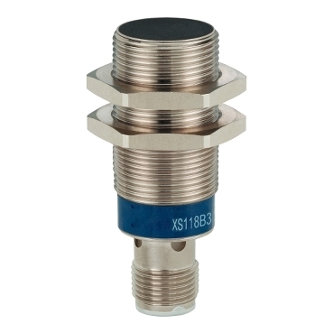 Czujnik indukcyjny M18 NPN NC zasięg Sn 8 mm zasilanie 12 - 24V DC konektor M12 XS118B3NBM12