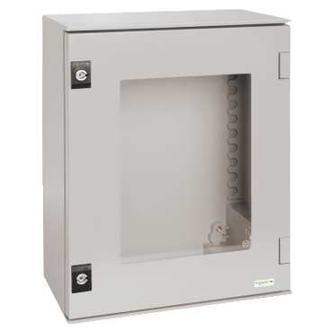 Obudowa poliestrowa PLM 530x430x200mm z drzwiami transparentnymi NSYPLM54TG