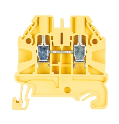 Złącze przelotowe 2,5mm2 śrubowe żółte WT 2,5 GE 58.503.0055.8