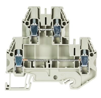 Złącze piętrowe 4mm2 śrubowe szare WT 4 E 58.504.7055.0