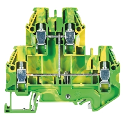 Złącze piętrowe PE 4mm2 śrubowe żółto-zielone WT 4 E PE 58.504.9255.0