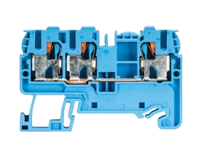 Złącze przelotowe 2,5/4mm2 sprężynowe PUSH-IN niebieskie WTP 2,5/4 D1/2 BL 56.203.5055.6