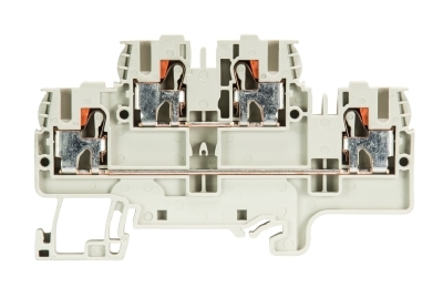 Złącze piętrowe 2,5/4mm2 sprężynowe PUSH-IN szare WTP 2,5/4 E 56.203.7055.0