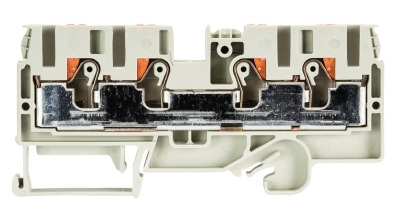 Złącze przelotowe 6/10mm2 sprężynowe PUSH-IN szare WTP 6/10 D2/2 56.206.5155.0