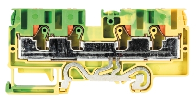 Złącze przelotowe PE 6/10mm2 sprężynowe PUSH-IN żółto-zielone WTP 6/10 D2/2 PE 56.206.9155.0