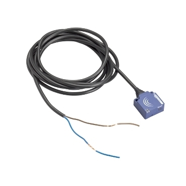 Czujnik indukcyjny 26 x 26 x 13 NC zasięg Sn 10 mm zasilanie 24 - 230V AC - DC przewód 2 m XS8E1A1MBL2