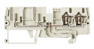 Złącze przelotowe plug-in 2,5mm2 sprężynowe szare WKFN 2,5 2P/2F 56.703.2155.0