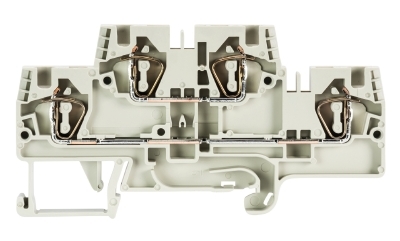 Złącze piętrowe 4mm2 sprężynowe szare WKFN 4 E/35 56.704.7055.0