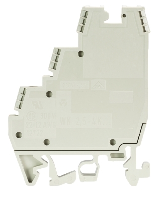 Złącze piętrowe czujnikowe z LED 2,5mm2 śrubowe szare WK 2,5-4 KI/U-NGN/V0 57.503.7955.0