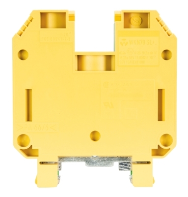 Złącze przelotowe PE 70mm2 śrubowe żółto-zielone WKN 70 SL 57.570.9055.0