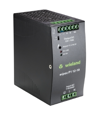 Zasilacz jednofazowy 12VDC 10A WIPOS P1 12-10 81.000.6142.0