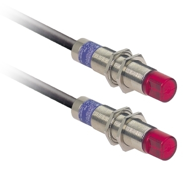 Czujnik fotoelektryczny M18 NO zasięg Sn 15 m zasilanie 24 - 230V AC - DC przewód 2 m XU2M18MA230W