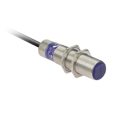 Czujnik fotoelektryczny M18 NC zasięg Sn 0,4 m zasilanie 24 - 230V AC - DC przewód 2 m XU5M18MB230
