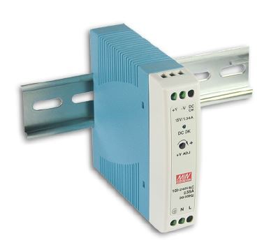 Zasilacz 24VDC 1A 20W na szynę DIN TS35 MDR-20-24