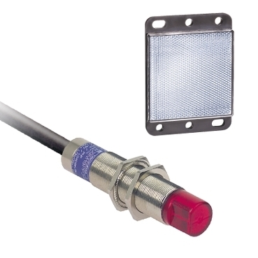 Czujnik fotoelektryczny M18 NO zasięg Sn 2 m zasilanie 24 - 230V AC - DC przewód 2 m XU9M18MA230W