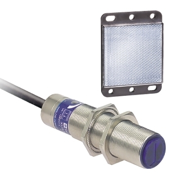 Czujnik fotoelektryczny M18 NC zasięg Sn 2 m zasilanie 24 - 230V AC - DC przewód 2 m XU9M18MB230