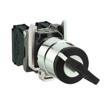 Przełącznik z kluczem 2 położenia stabilne metalowy czarny 1NO XB4BG2120