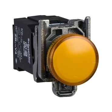 Lampka sygnalizacyjna metalowa 230V AC z żarówką pomarańczowa XB4BV45