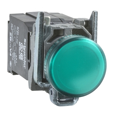 Lampka sygnalizacyjna metalowa 440 - 460V AC zielona XB4BV8B3
