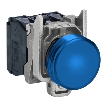 Lampka sygnalizacyjna metalowa 24V niebieska ATEX XB4BVB6EX