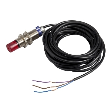 Czujnik fotoelektryczny M18 PNP NC zasięg Sn 4 m zasilanie 12 - 24V DC przewód 2 m XUB1APBWL2