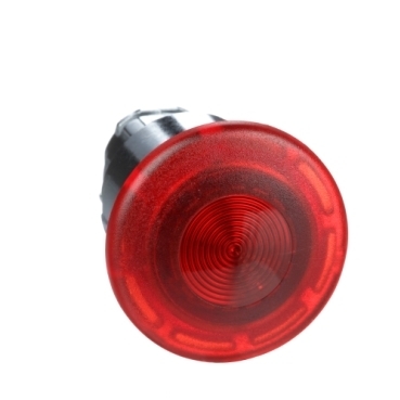 Napęd przycisku grzybkowego metalowy czerwony push pull podświetlany Ø40 ZB4BW643