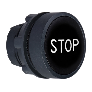 Napęd przycisku plastikowy czarny STOP ZB5AA234