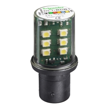 Dioda LED BA15d 24V biała DL1BDB1