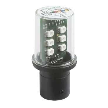 Dioda LED BA15d 230V AC zielona DL1BDM3