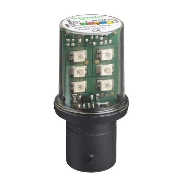 Dioda LED BA15d 230V AC pomarańczowa DL1BDM5