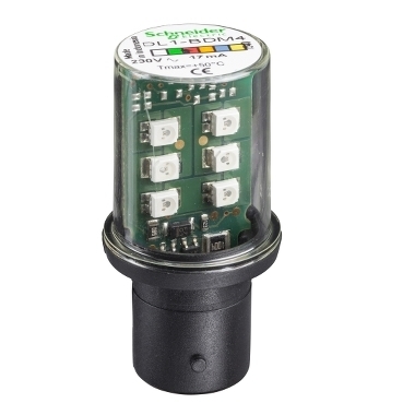 Dioda LED BA15d migająca 230V AC czerwona DL1BKM4