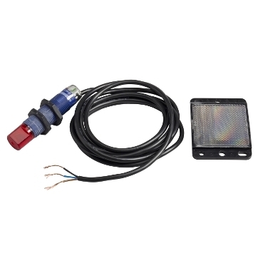 Czujnik fotoelektryczny M18 NPN NO lub NC programowalne zasięg Sn 0,,,0,8 m zasilanie 12 - 24V DC przewód 2 m XUBTANSWL2