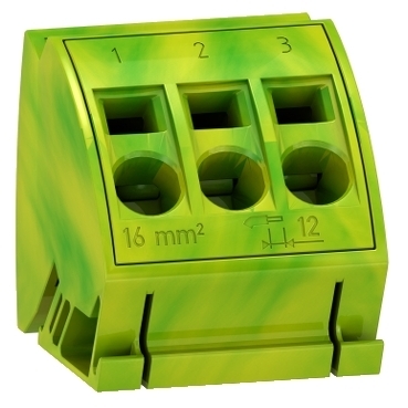 Komplet 4 bloków uziemiających z zaciskami sprężynowymi 3x16mm²  04215