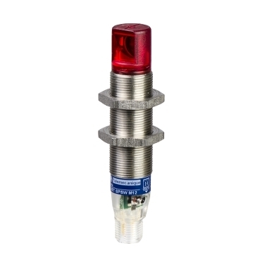 Czujnik fotoelektryczny M18 NPN NO lub NC programowalne zasięg Sn 0,,,0,8 m zasilanie 12 - 24V DC konektor M12 XUBTSNSWM12