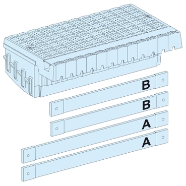 Blok rozdzielczy Polypact wtykowy z przyłączami 4P 04406