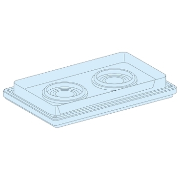 Płyty dławicowe z nacięciami 2 otwory 33-72mm IP55  08899