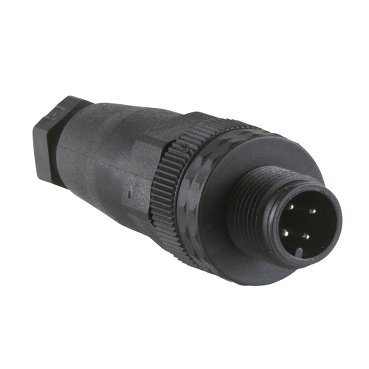 Konektor prosty męski M12 4 piny plastikowy IP67 XZCC12MDP40B