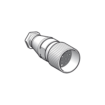 Konektor prosty żeński M23 19 pinów metal IP65 XZCC23FDM190S