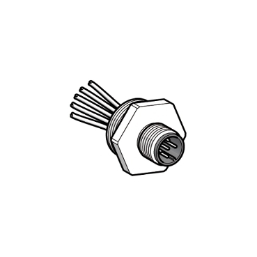 Adapter złącze męskie M12 5 prosty IP67 XZCE13P124M