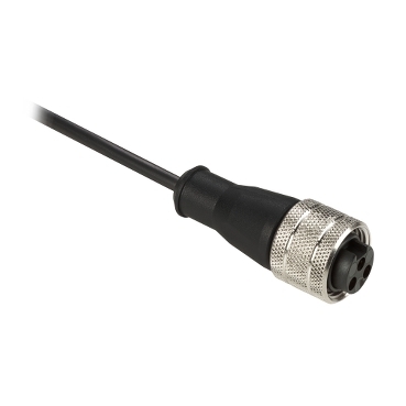 Przewód 1/220 UNF 3 piny konektor prosty żeński PUR IP67 XZCP1865L2